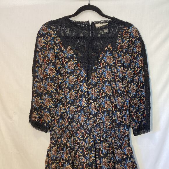 Sea New York Lace Silk Floral Lightweight Dress Size 10 - Picture 2 of 11